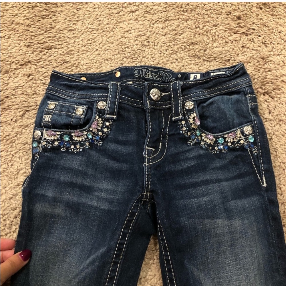 Miss Me Girls Embellished Skinny Jeans